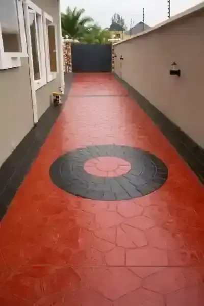 الخرسانة المطبوعة والملونة